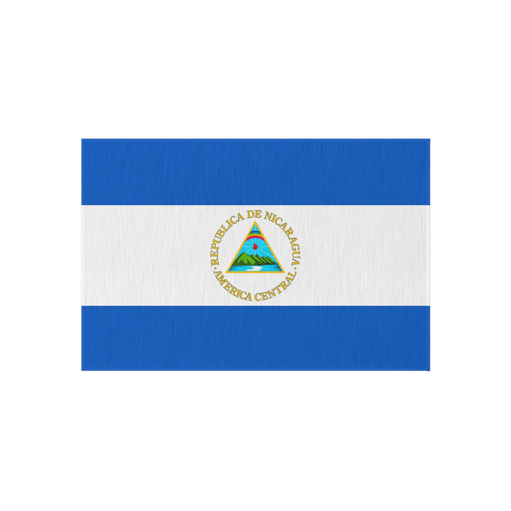 Flag Of Nicaragua Outdoor Non-Slip Door Mat | Managua | León | Tipitapa | Gift for Nicaraguans | 24"x36"