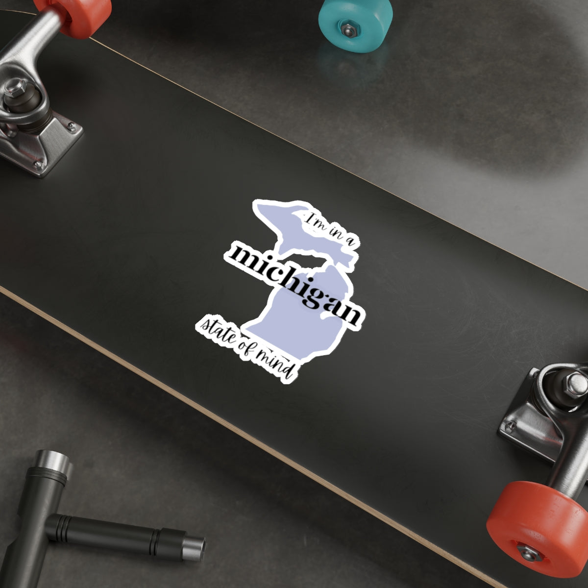 I'm in a Michigan State of Mind Die-Cut Sticker