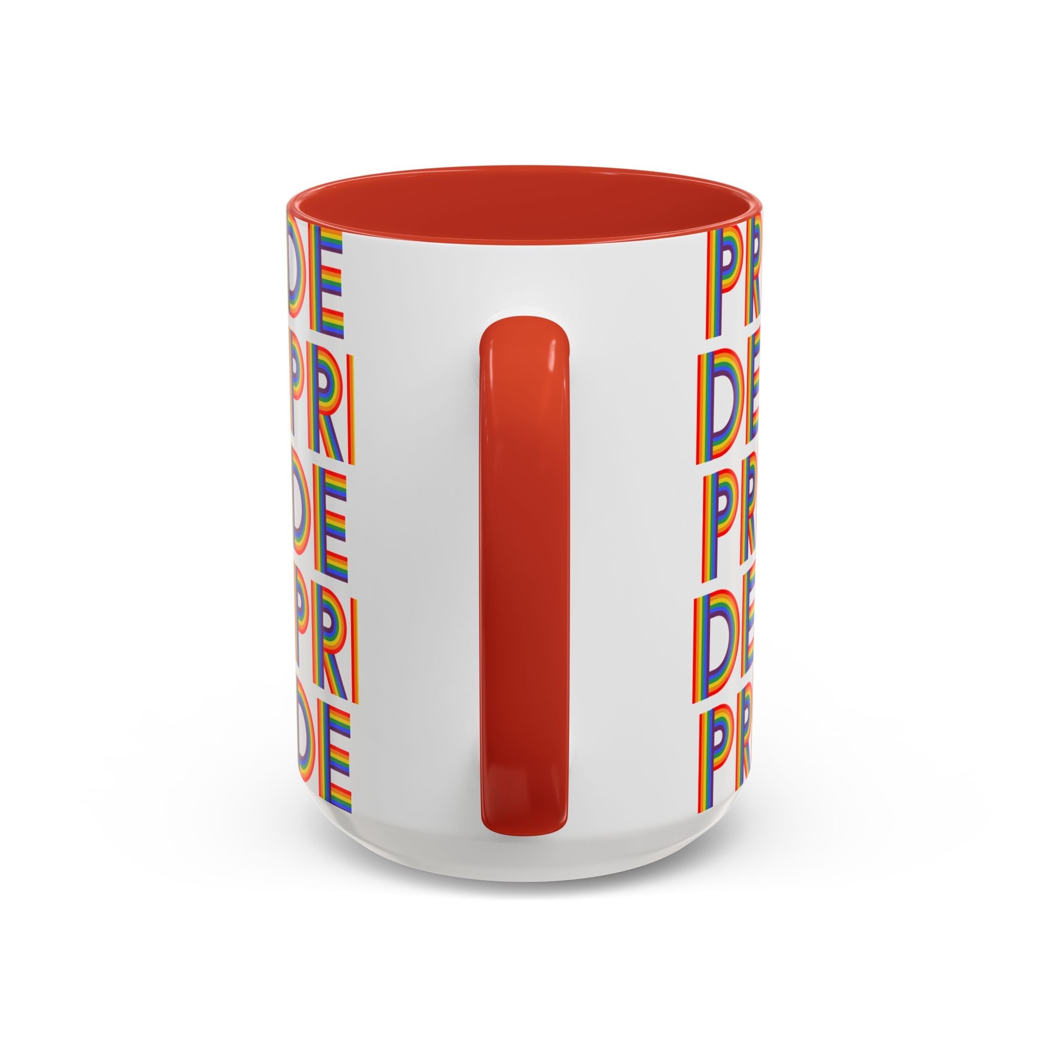 Bespattered Facade Pride Rainbow Ribbon Letters Mug | Eight Colors | 11oz or 15oz