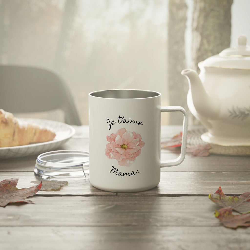 Je t'aime Maman Insulated Coffee Mug