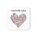 Mental Health Matters Cork Coaster by Printify
