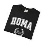 Roma College-Style T-Shirt — Vintage Italian Travel Tee with Colosseum graphic