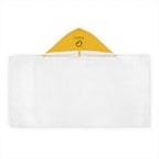 Kid's personalized ducky hooded bath towel by Printify