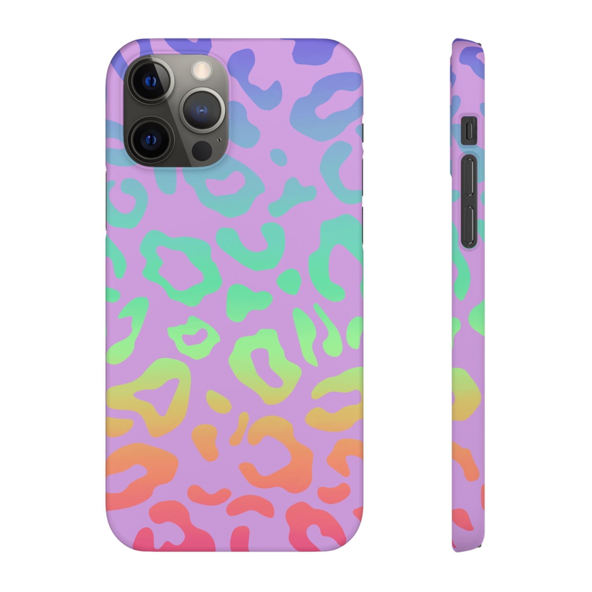 Bespattered Facade Rainbow Leopard Snap Case