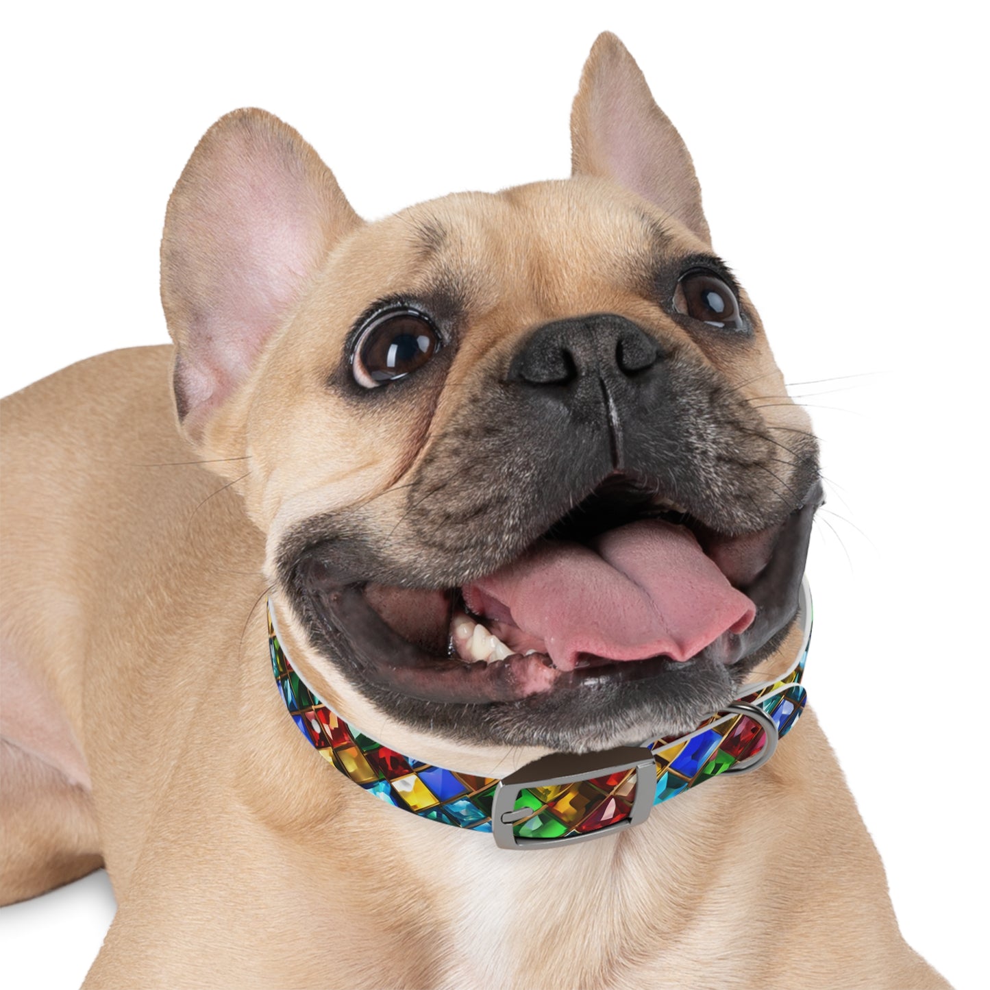 Collier pour chien à imprimé bijou