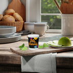 Na zdrowie Shot Glass, Cheers Polish Phrase, Retro Colorful Confetti Design by Printify