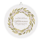 Willkommen Front Door Hanging Sign by Printify