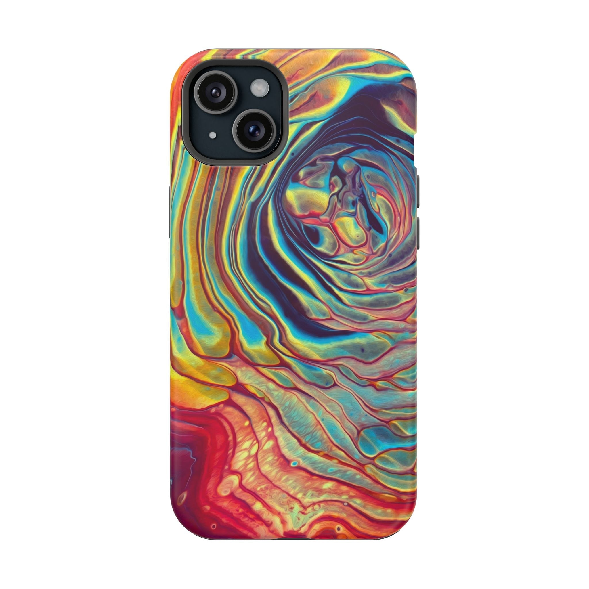 Bespattered Facade Rainbow Rings Abstract Art MagSafe Tough Case