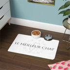 Le meilleur chat cat Food Mat (12x18) by Printify