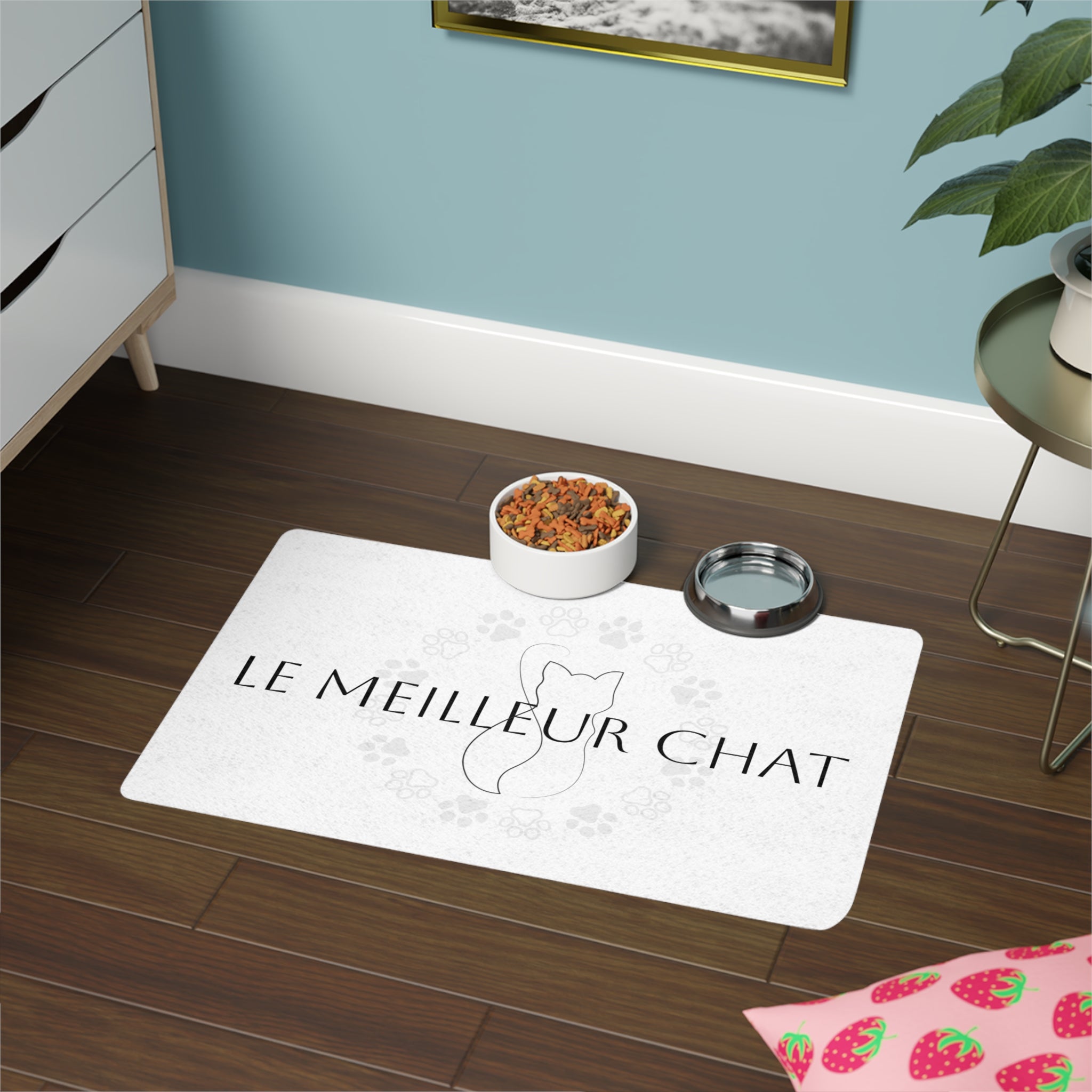 Le meilleur chat cat Food Mat (12x18)