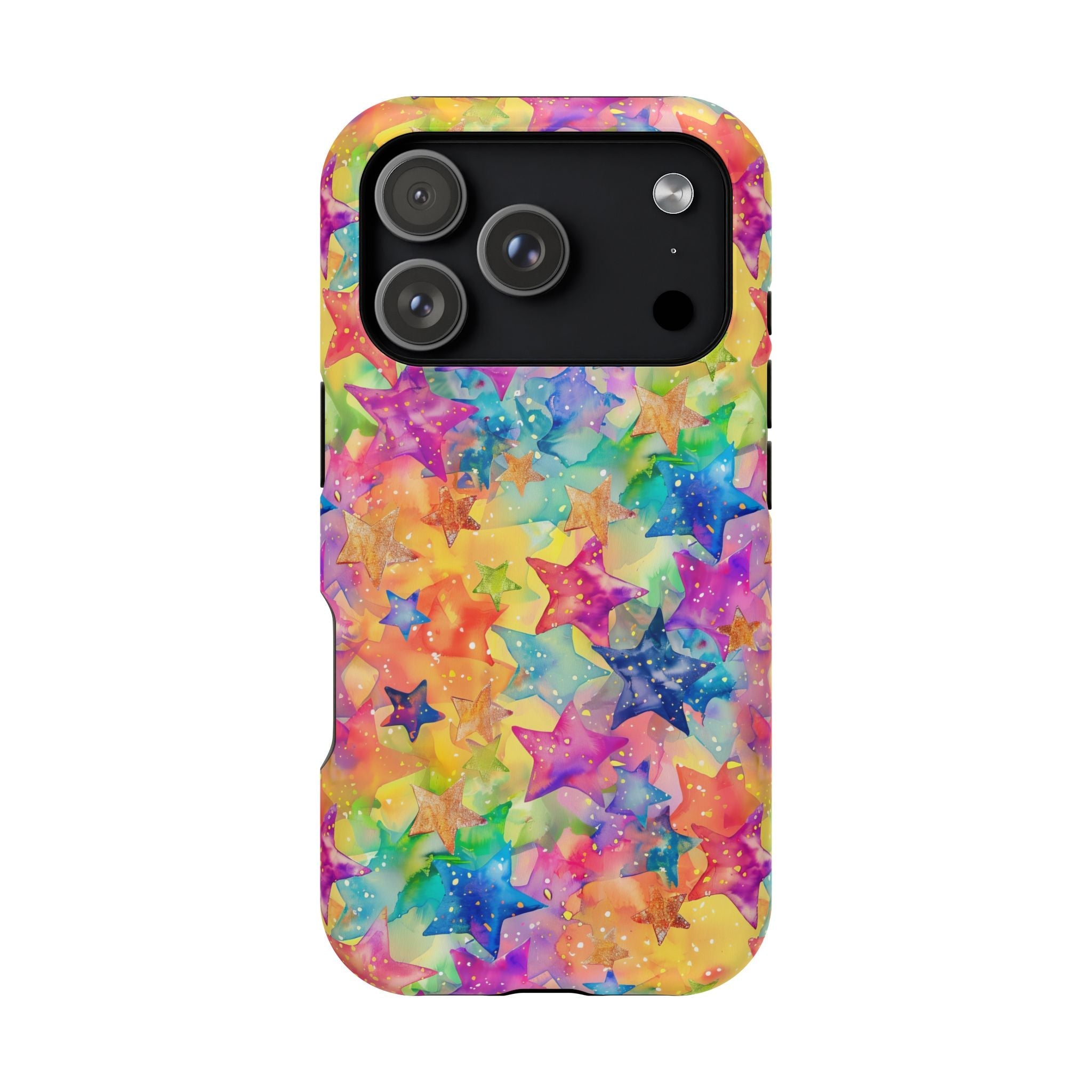 Bespattered Facade Rainbow Stars Impact-Resistant Case