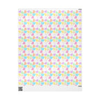 Sassy French Conversation candy Heart Wrapping Paper, Pastel Valentine Gift Wrap by Printify