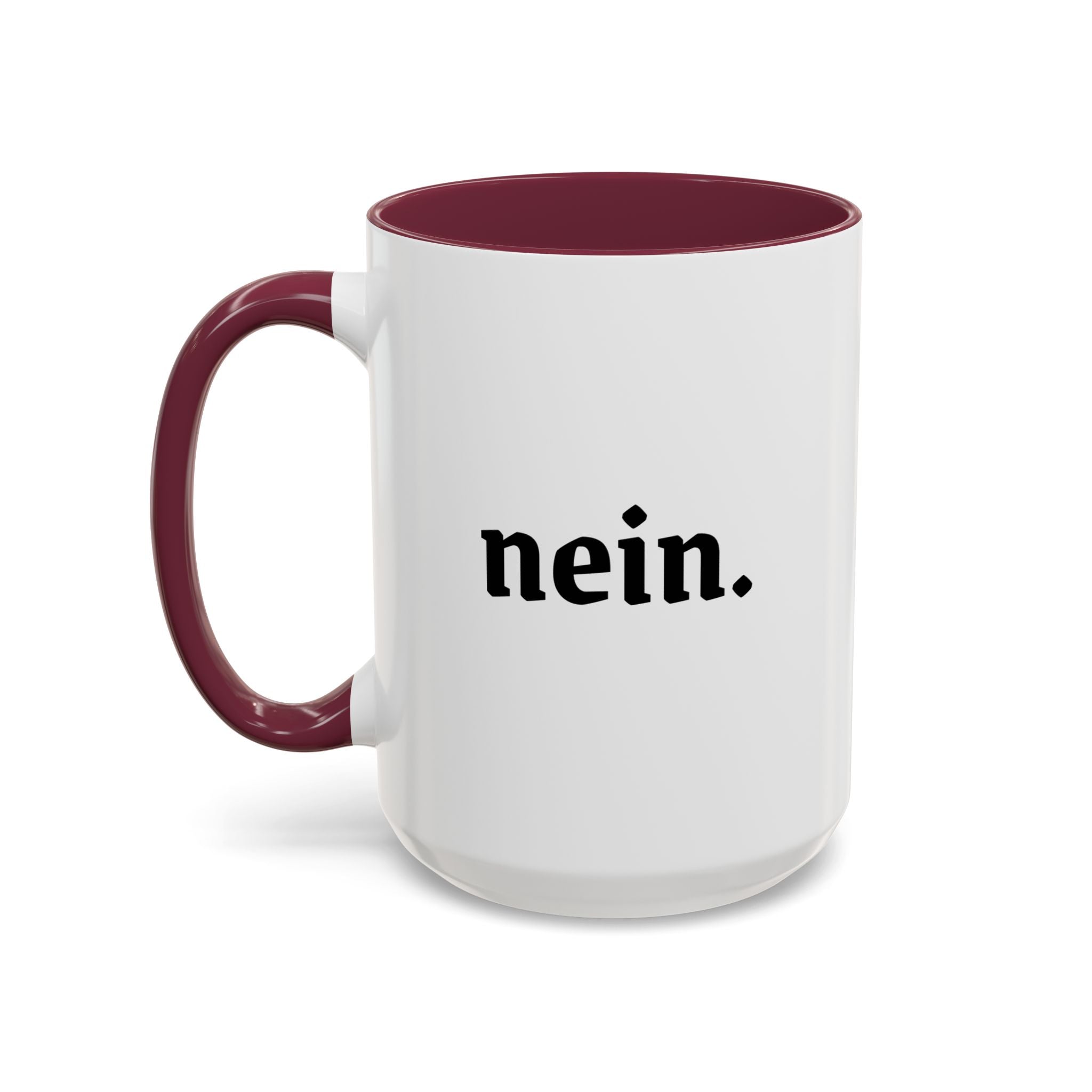 Nein. Mug — Minimalist German Word Coffee Cup (11oz & 15oz)