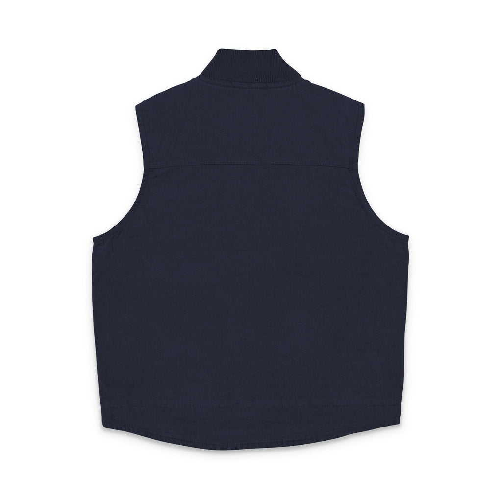 Embroidered "Opa" (Grandpa) Duck Cloth Work Vest – Durable Carpenter Style for German grandfather gifts