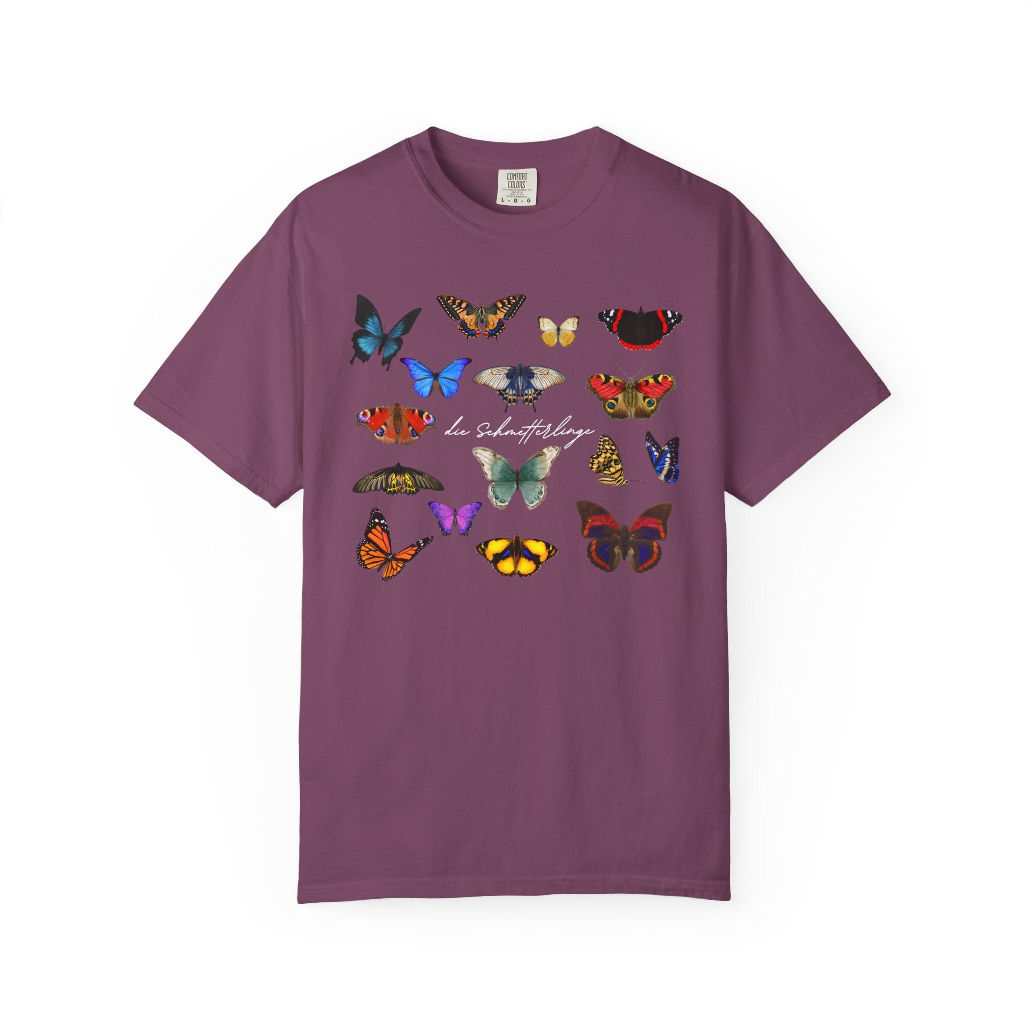 German 'die Schmetterlinge' Butterflies T-Shirt, Comfort Colors, gift for German speaker