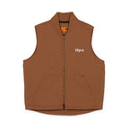 Embroidered "Opa" (Grandpa) Duck Cloth Work Vest – Durable Carpenter Style for German grandfather gifts