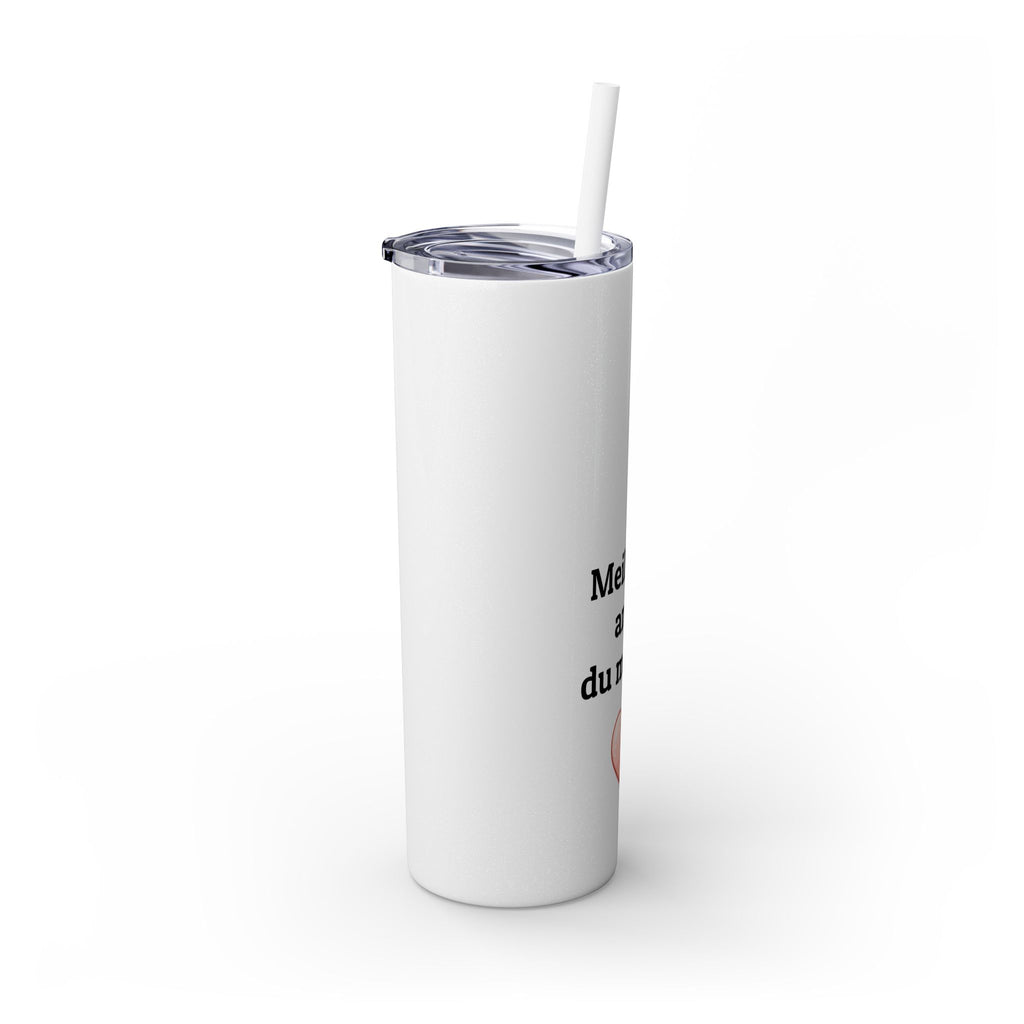 Meilleure amie du monde Skinny Tumbler with Straw, 20oz