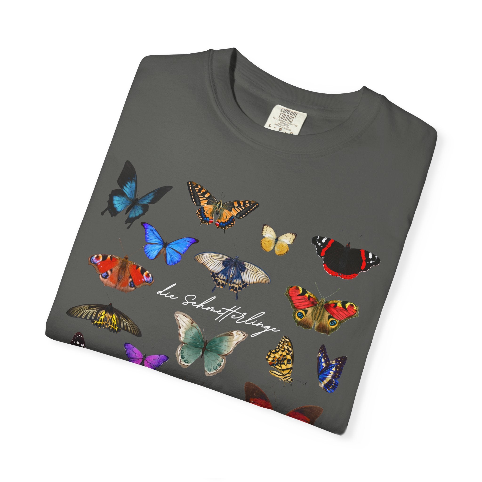 German 'die Schmetterlinge' Butterflies T-Shirt, Comfort Colors, gift for German speaker