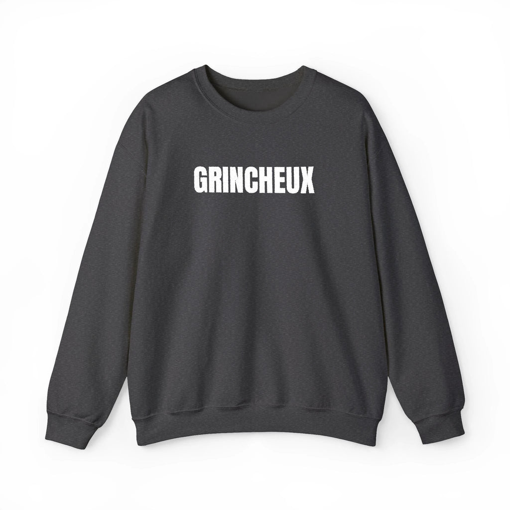Grincheux Crewneck Sweatshirt - Funny French curmudgeon Sweater by Printify