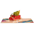 Christmas Tree Wagon Pop Up Christmas Card by Paper Love
