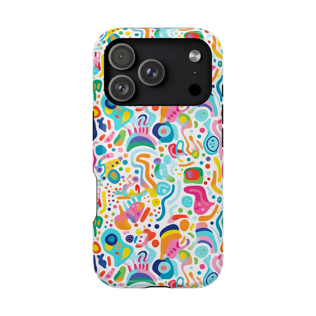 Bespattered Facade Rainbow Doodles MagSafe Tough Case