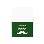 Per Mio Papà Italian Greeting Card for birthday or Father's Day, Card with Moustache, blank inside with envelope