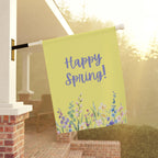 Happy Spring yard flag by Printify