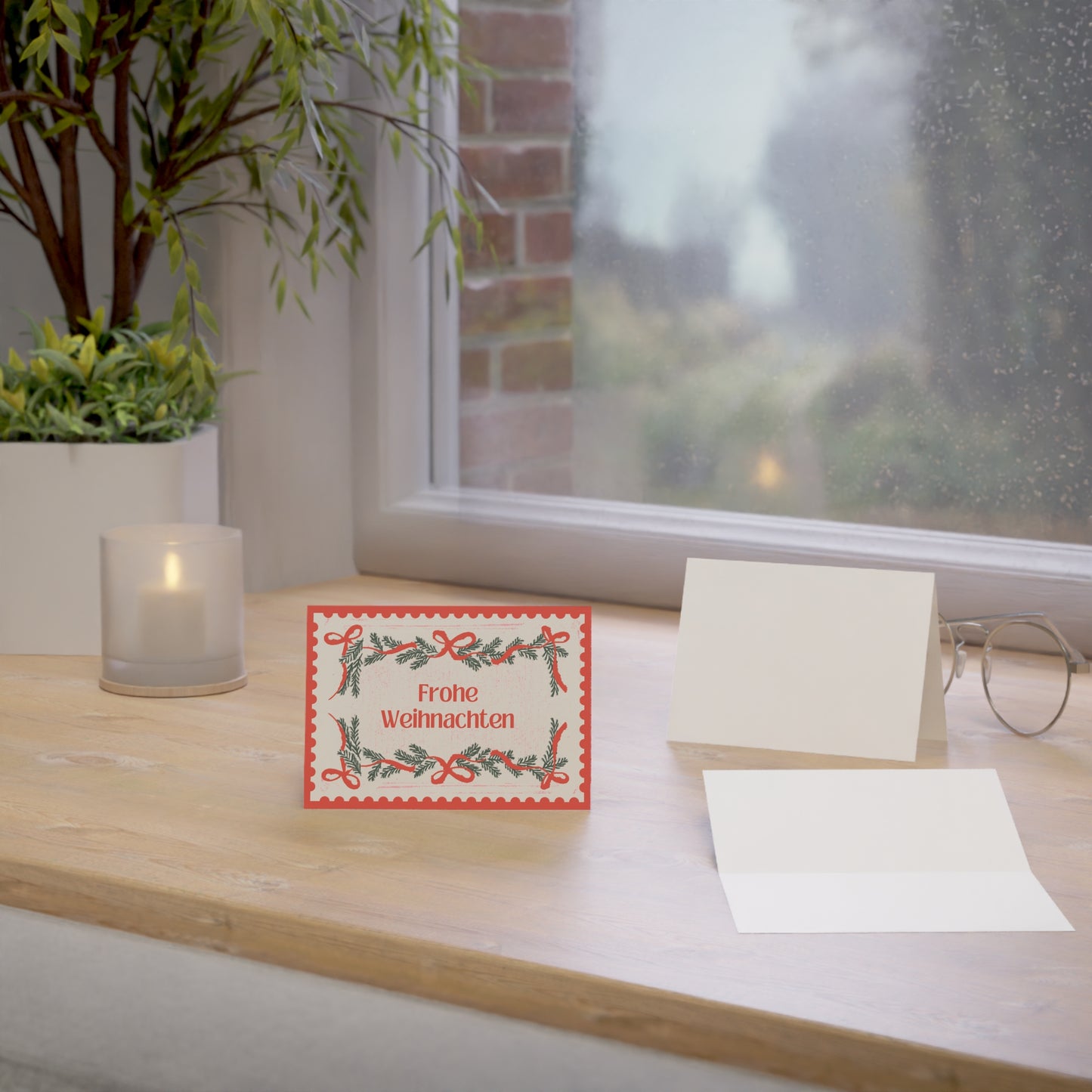 Frohe Weihnachten-Grußkarten - Deutsch „Frohe Weihnachten“