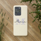 Eco-friendly monogrammed Phone case by Printify