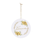 Bienvenidos Sunflower Welcome Sign for Front Door by Printify