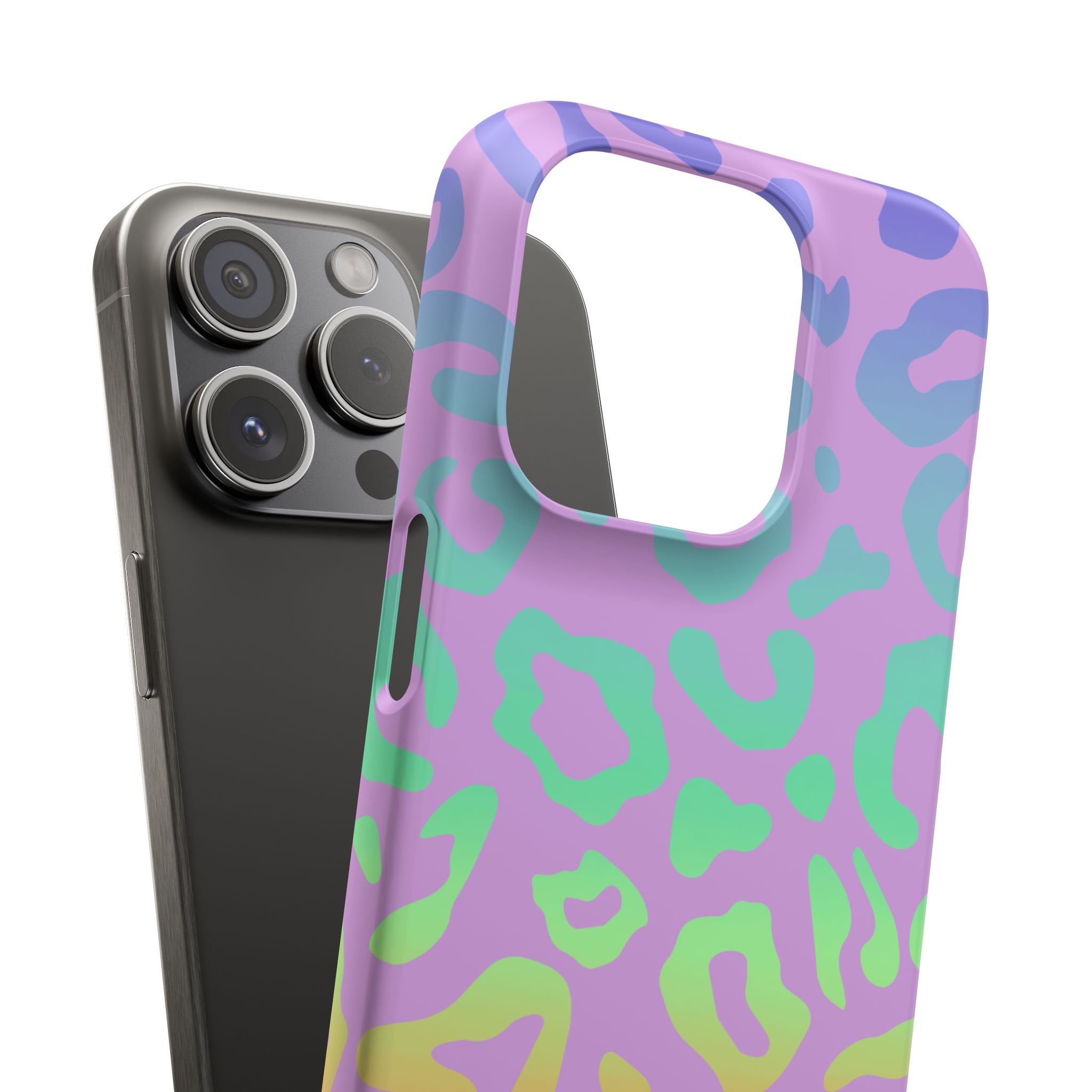 Bespattered Facade Rainbow Leopard Snap Case
