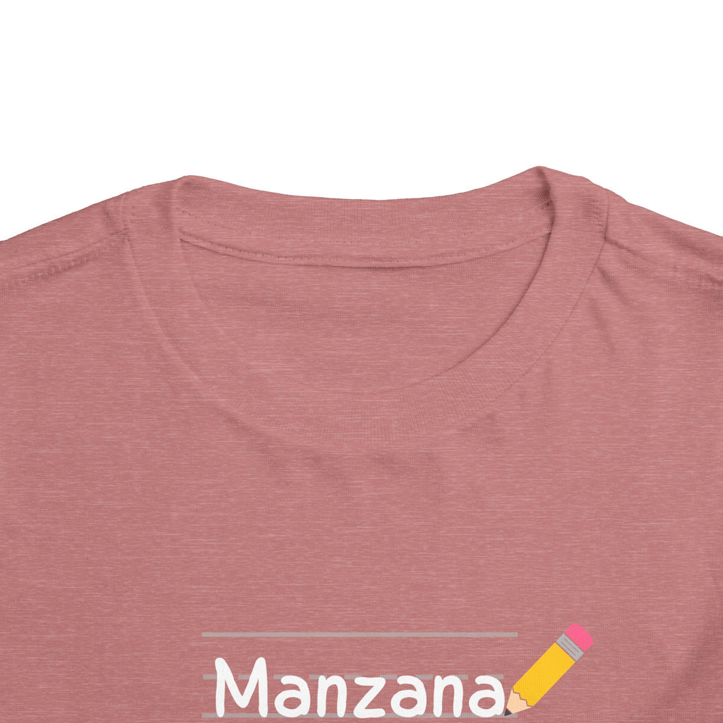 Manzana Apple and Pencil Toddler Tee Shirt - La Vie Bien