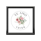 Personalized Te Amo Jewelry Box with Name by Printify