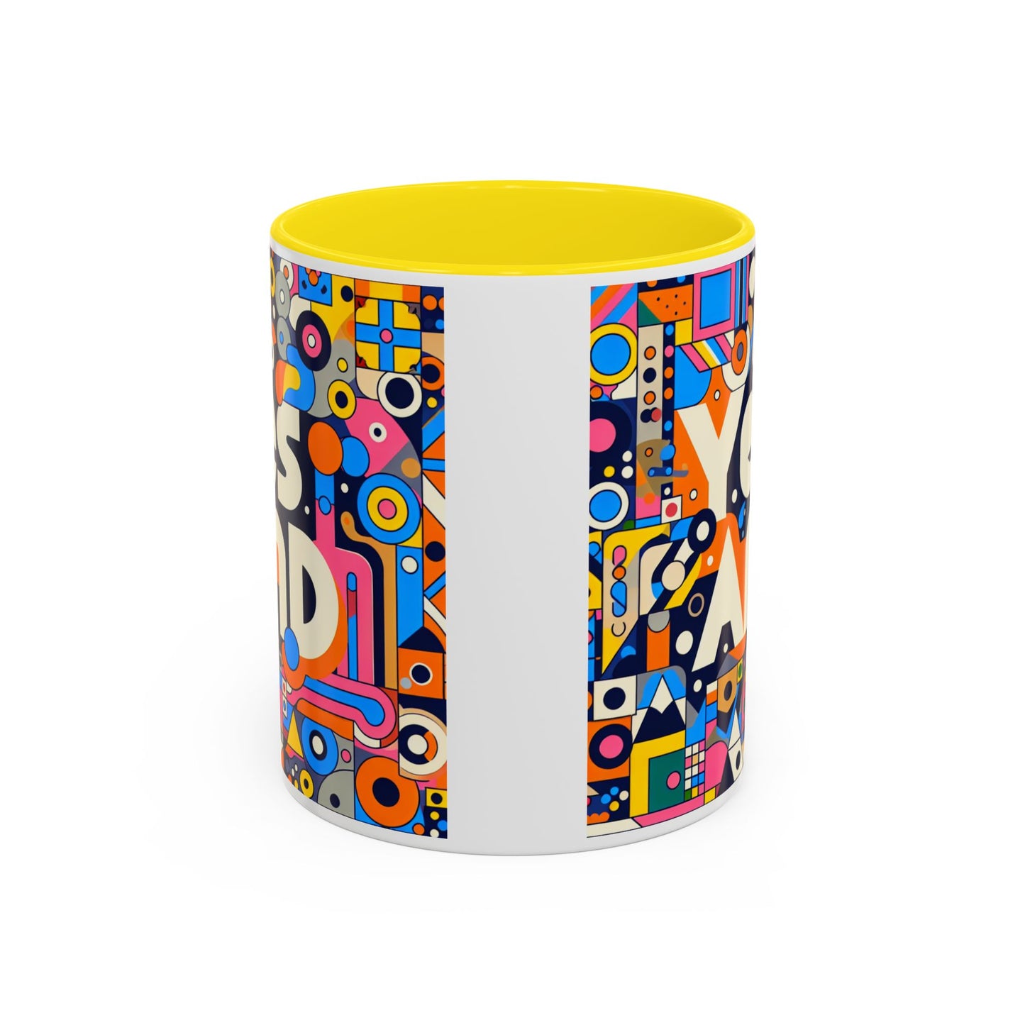 Oui, et une tasse à café avec accent d'improvisation (11, 15 oz)