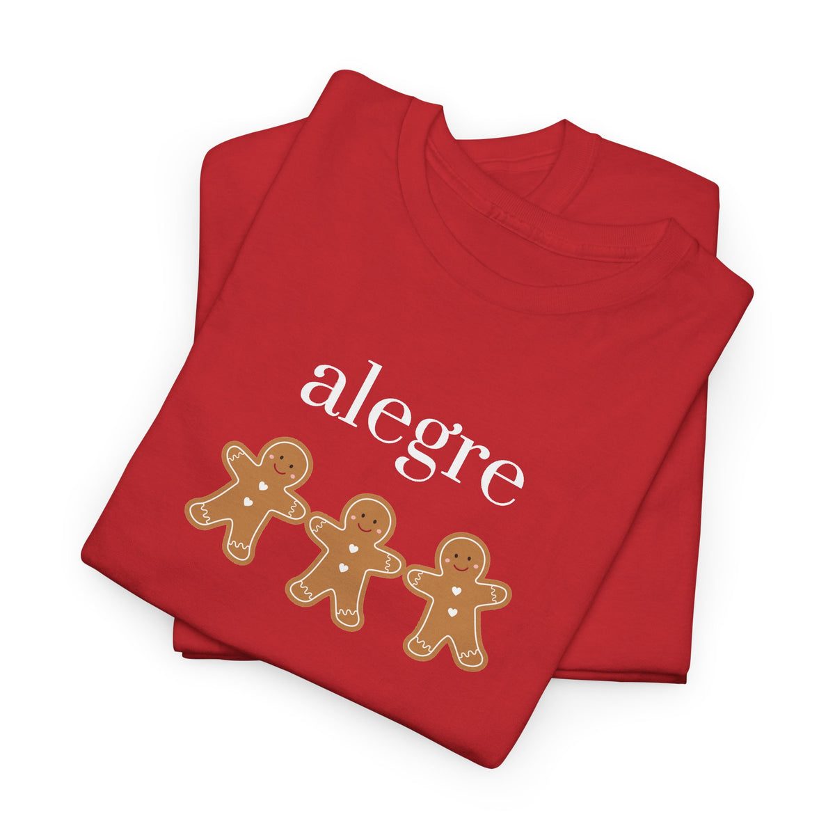 Alegre Gingerbread Tee — Cute Holiday Cookie Graphic T‑Shirt
