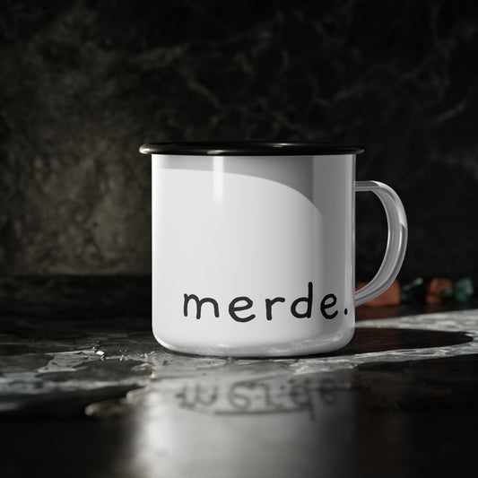 Merde Enamel Camp Cup