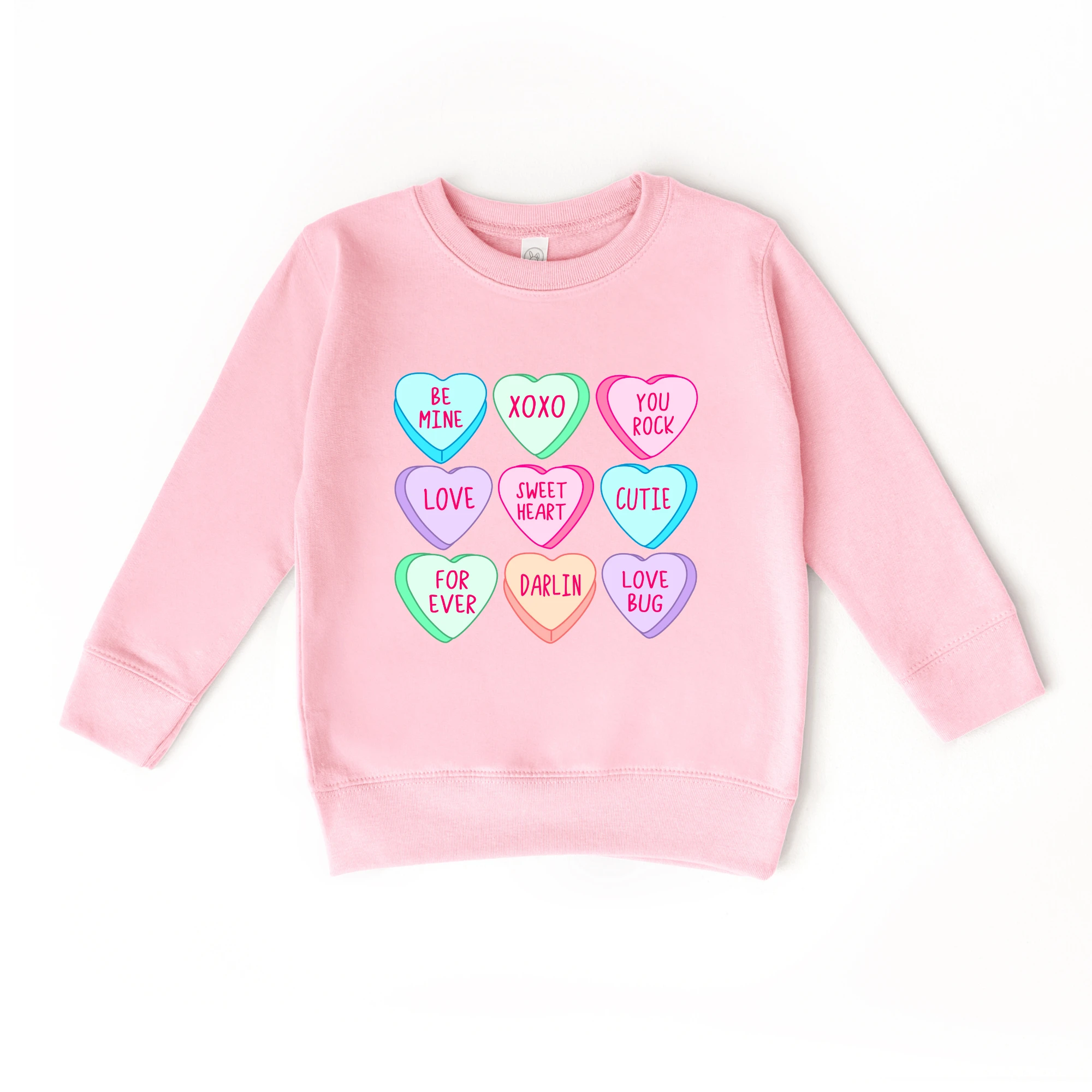 Conversation Hearts toddler and youth Sweater, Valentine's Day collection by Benny and Ray Apparel