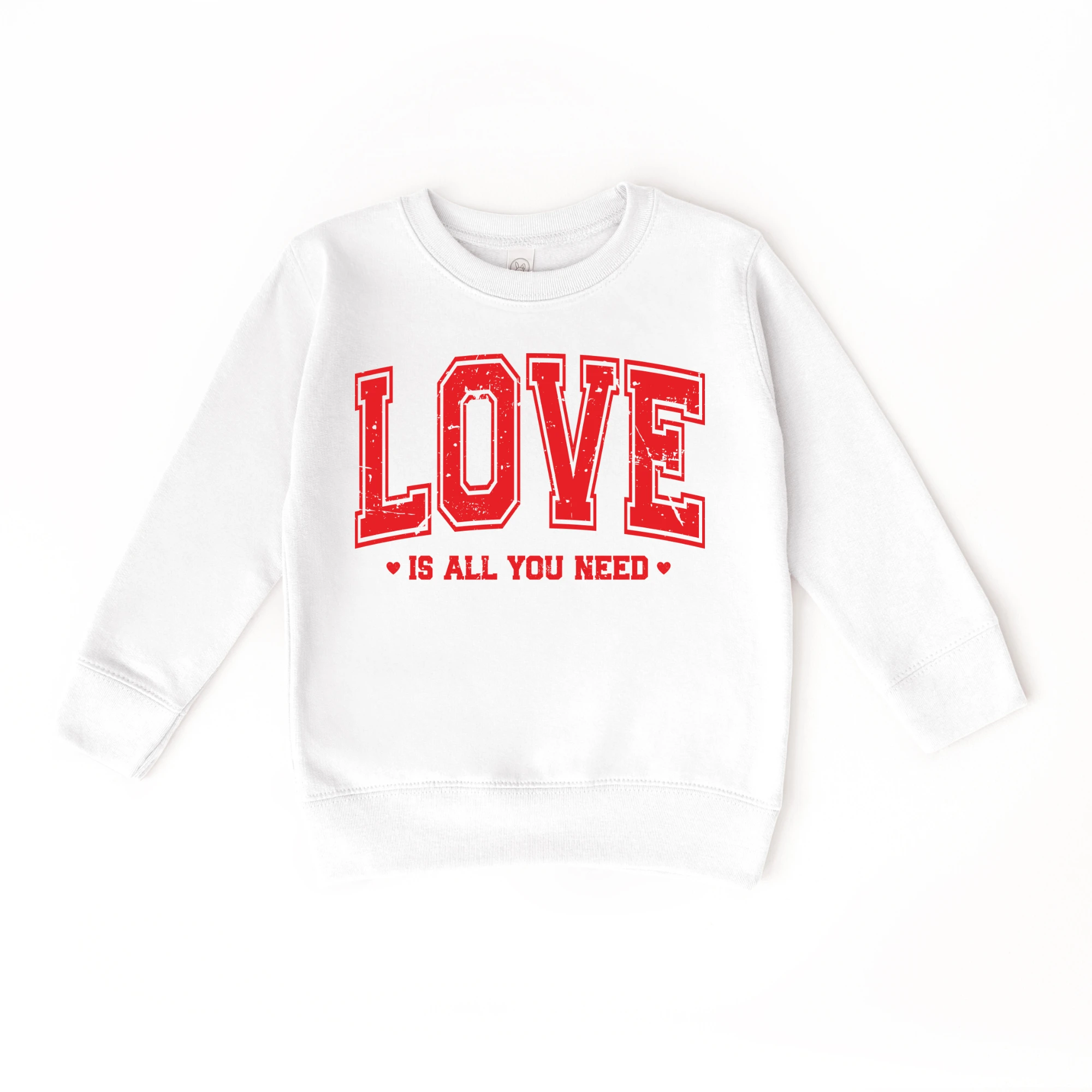 Love is all you need toddler or youth Sweater, Valentine's Day collection by Benny and Ray Apparel