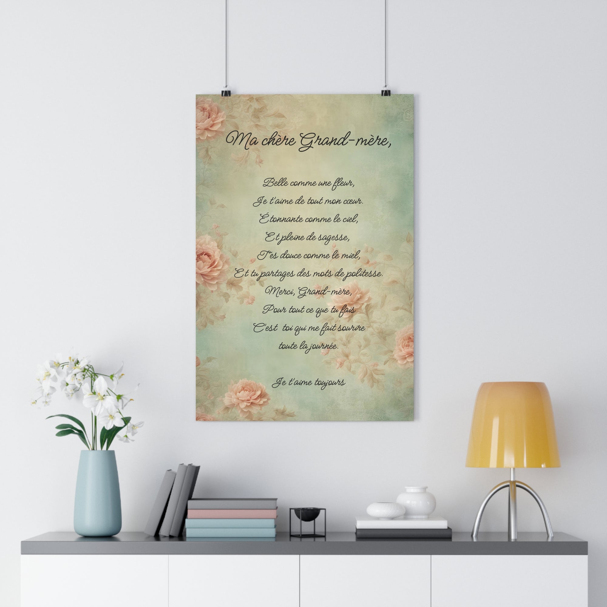 My dear grandmother French Giclee Art Print