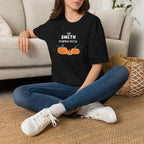 The Personalized Pumpkin Patch T-Shirt, Your family name Pumpkin Patch Fall Tee for autumn family photos, Pregnancy announcements