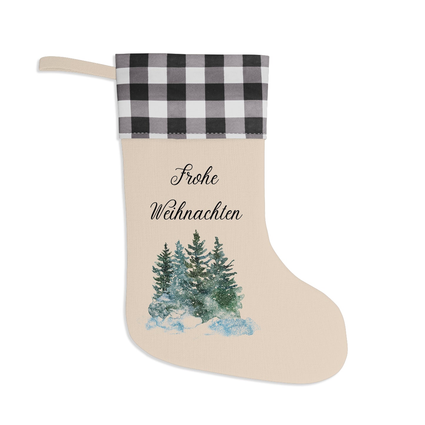 Frohe Weihnachten Christmas stocking