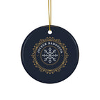 Joyeux Hanoucca Ceramic Ornament by Printify