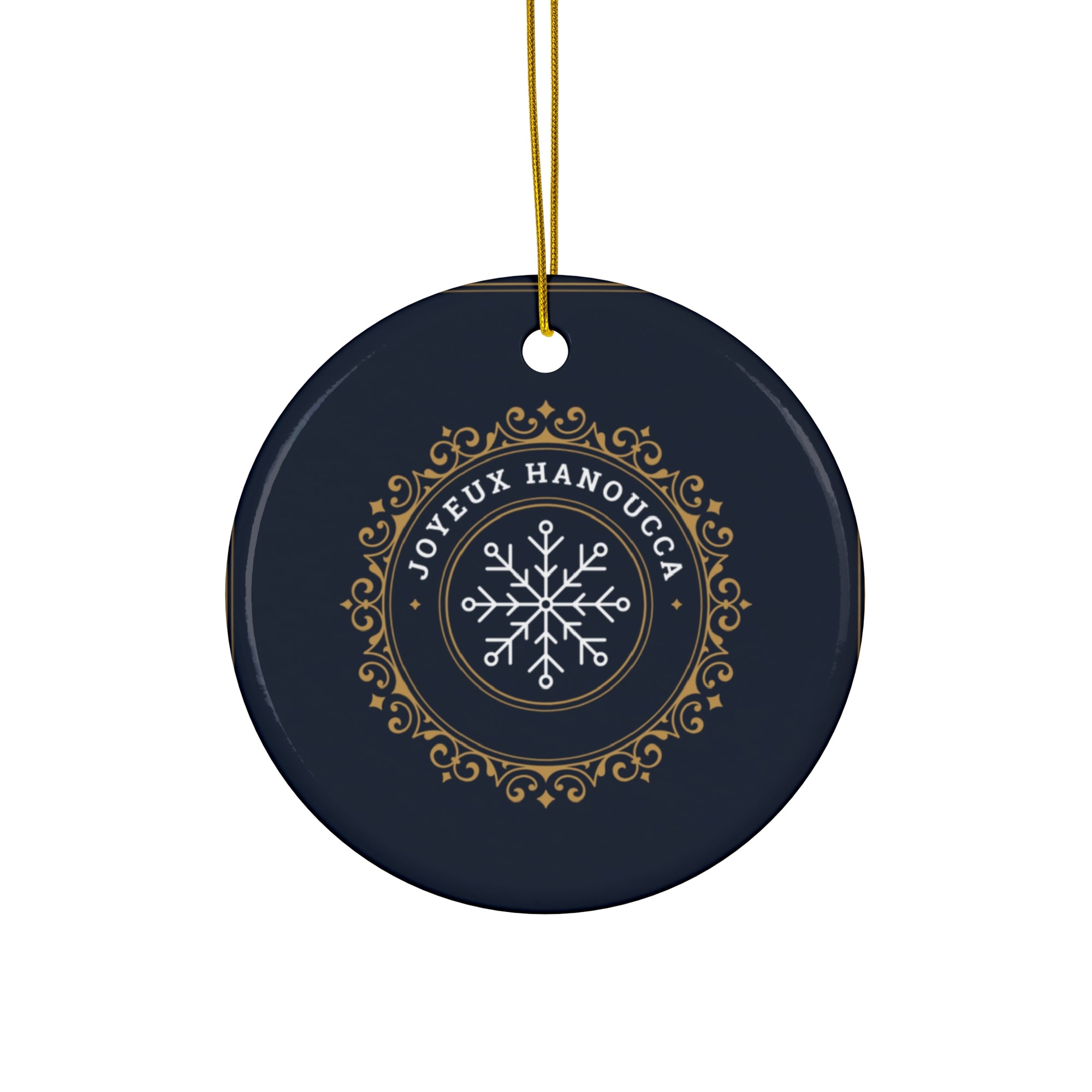 Joyeux Hanoucca Ceramic Ornament