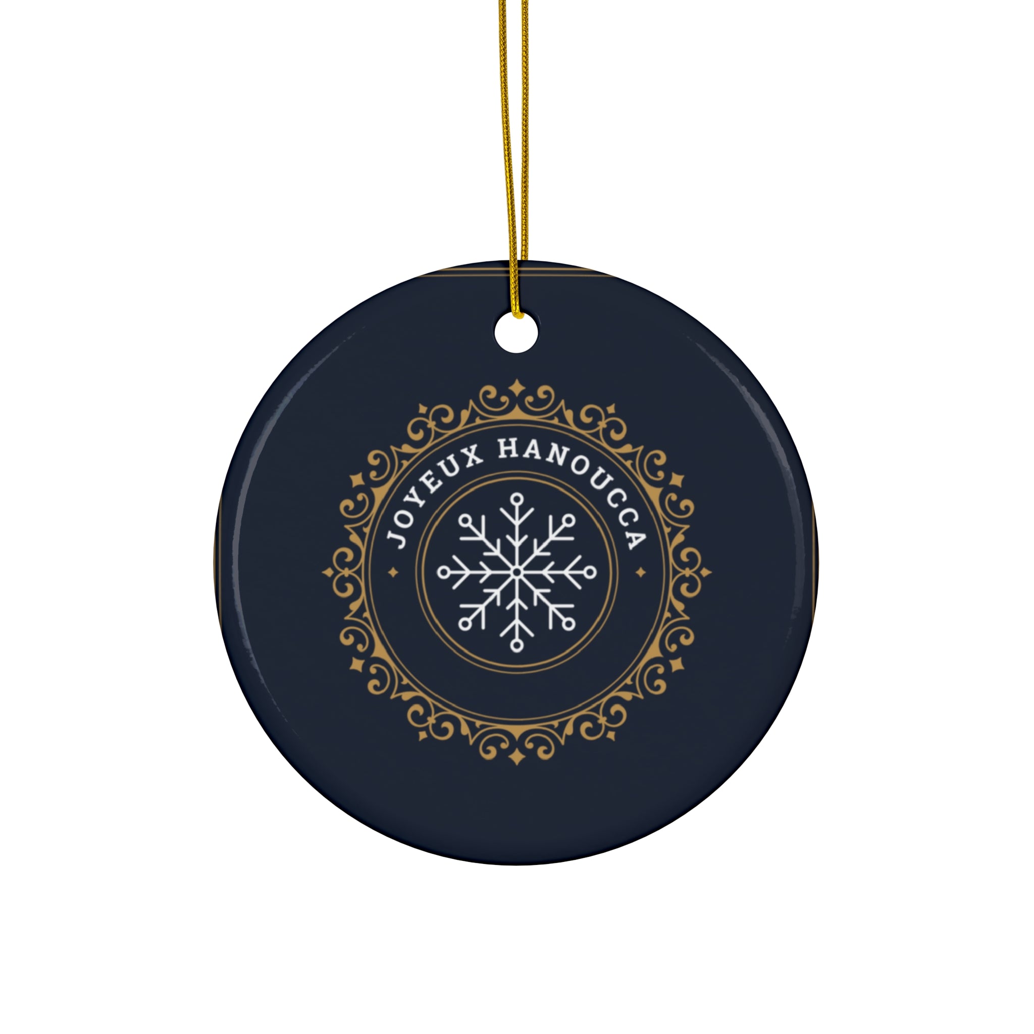 Joyeux Hanoucca Ceramic Ornament