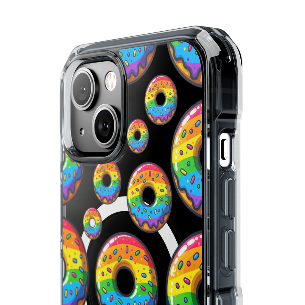 Bespattered Facade Rainbow Sprinkle Donut MagSafe Clear Impact Cases