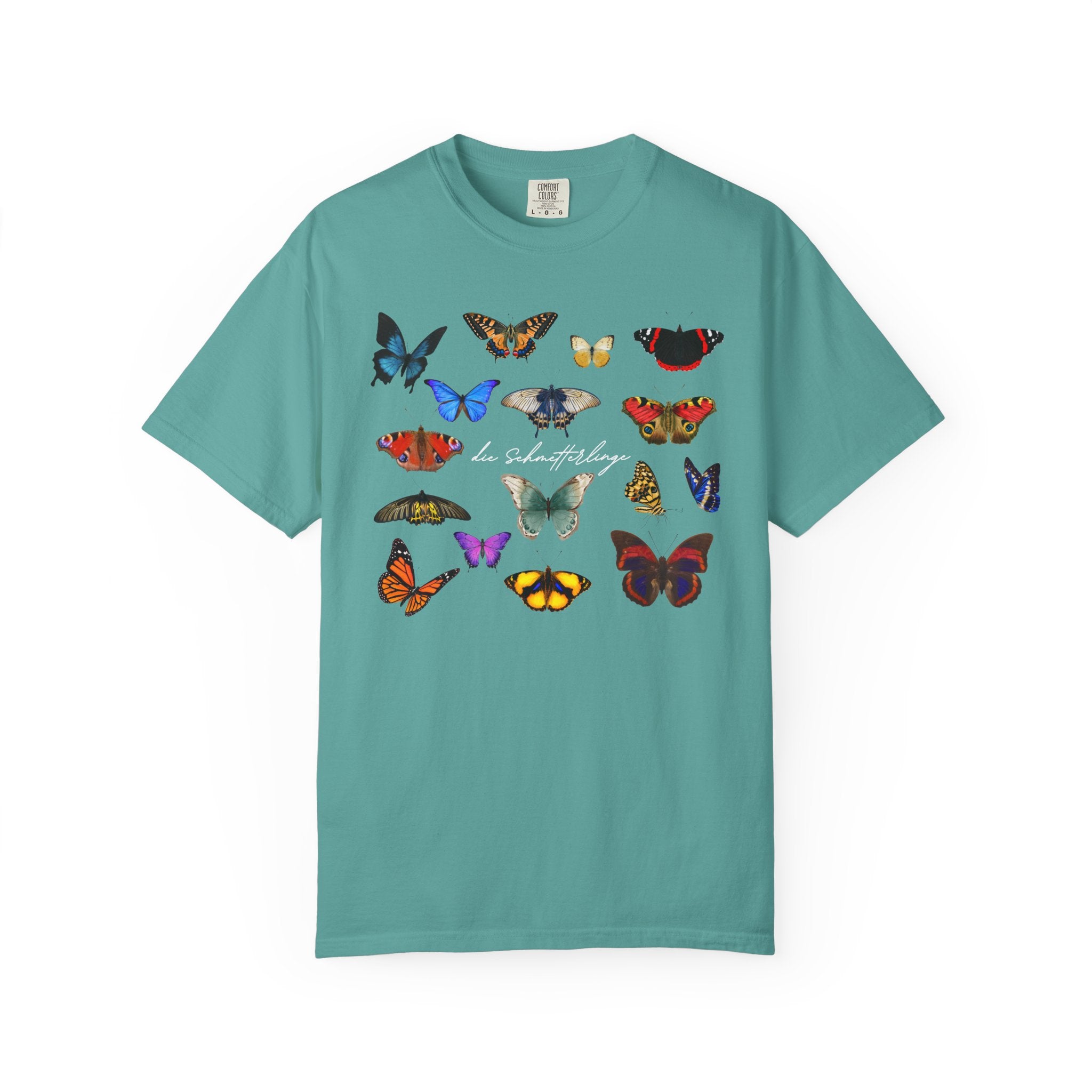 German 'die Schmetterlinge' Butterflies T-Shirt, Comfort Colors, gift for German speaker