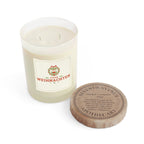 Frohe Weihnachten Scented Candle - German "Merry Christmas" by Printify
