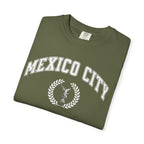 Mexico City Vintage Tee — Laurel Crest with Monumento a la Independencia Graphic T-Shirt