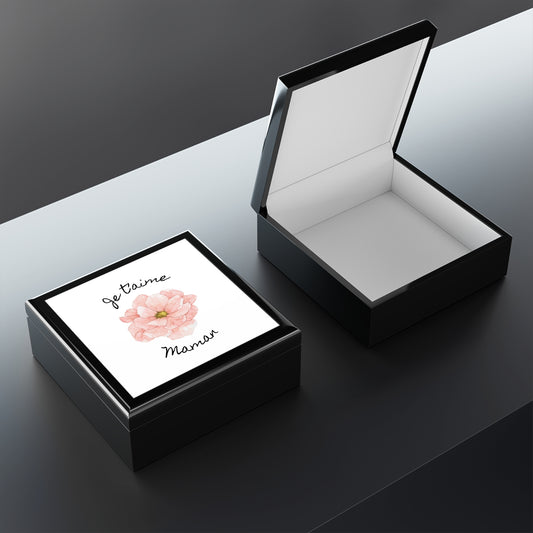 Je t'aime Maman boîte à bijoux pour Maman, Jewelry Box for Mom