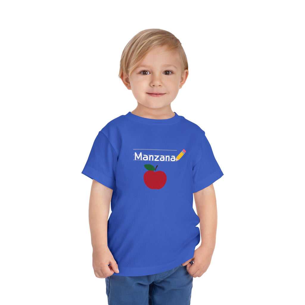 Manzana Apple and Pencil Toddler Tee Shirt